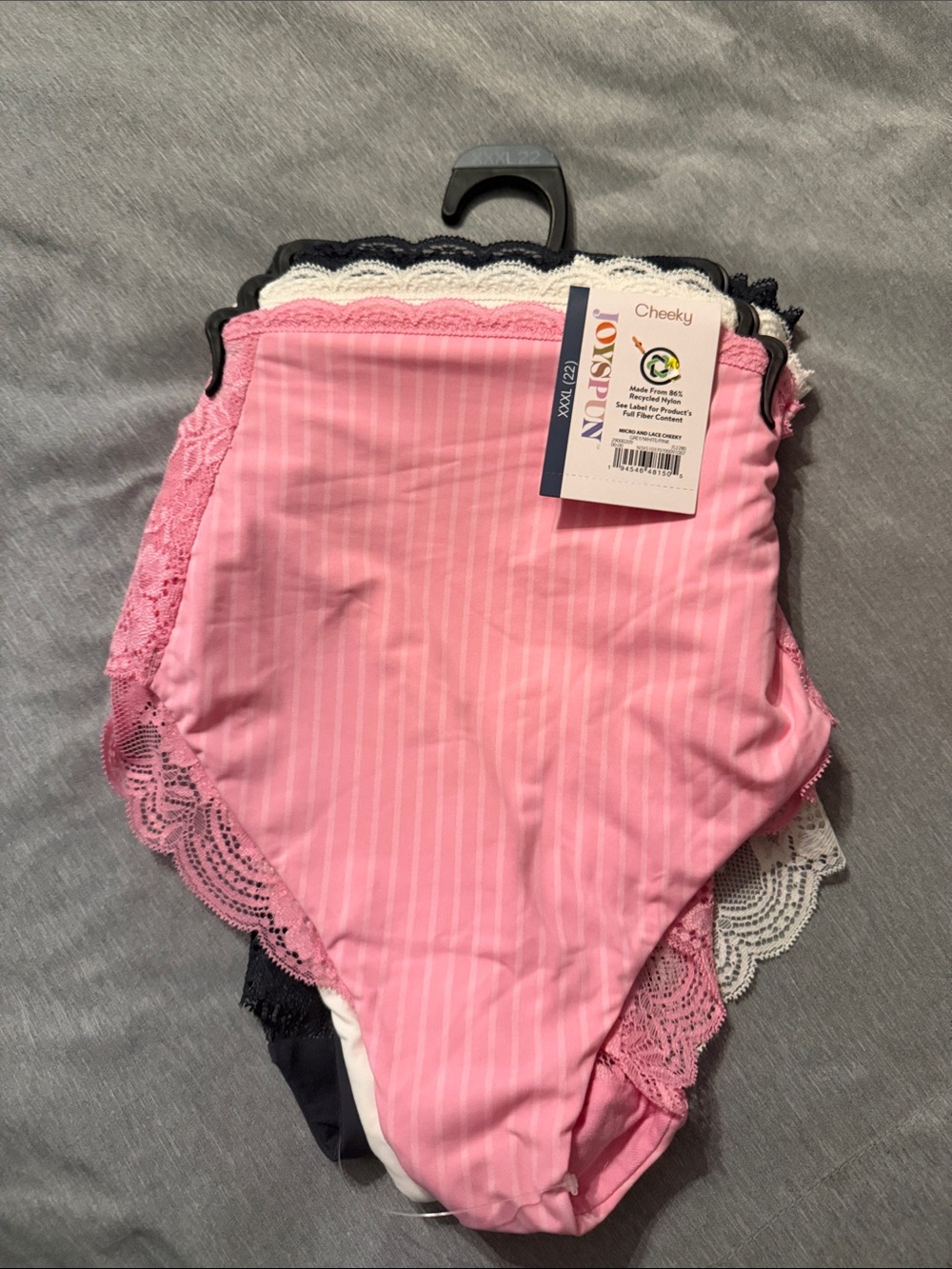 Cheeky Lace-Trim Panty - Pink